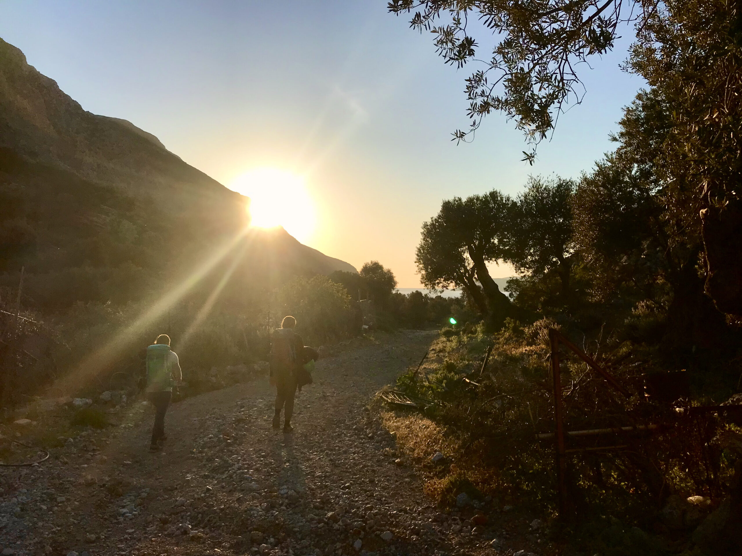 Abstieg klettern Kalymnos